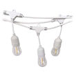 Sir iluminat festiv E27X15 buc, lungime 15 m, IP65, Alb, fara becuri