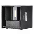 Aplica led cub, 660 lm, 6W, 3000K, 100 x 100 x 100 mm, Aluminiu, Negru