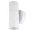 Aplica led cu soclu 2xGU10, Fara bec, Rotunda, Inox, 163 x 85mm, IP44
