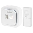Sonerie wireless, 2xUSB, 36 melodii, raza de actiune 150 m, IP55, Alb