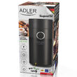 Rasnita electrica de cafea, Adler 150 W, 75 g, 2 lame inoxidabile, Negru