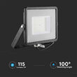 Proiector led, 50W, 6500K, IP65, 5750 lm, Negru, 223 x 188 x 28 mm, cip samsung