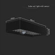 Lampa solara de exterior cu senzor 6 W, IP65, lumina neutra 4000K, Negru, 900 lm, 230 x 97 x 42.7 mm, Lithium