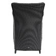 Set mobilier de gradina 4 scaune si o masa, 150 kg, cu perne, gri inchis