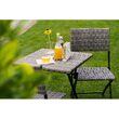 Set masa cu 2 scaune pliabile pentru terasa sau balcon, max 120 kg