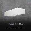 Lampa solara de exterior 6 W, IP65, lumina neutra 4000K, Alb, 900 lm, 230 x 97 x 42.7 mm, Lithium
