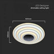 Plafoniera led, Dimabil, 125 W, 13100 lm, 3000K-6000K, IP20