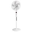 Ventilator cu picior, Teesa 3 viteze, Alb, 45 W, Miscare de oscilatie, Inaltime reglabila 130.5 cm, Diametru 43 cm, Telecomanda