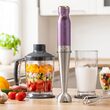 Blender de mana 4 IN 1, putere 1200W, 2 viteze, cutite inox
