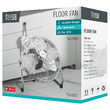 Ventilator de podea Teesa 30 cm, Metalic, 3 viteze, 50 W