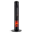 Aeroterma turn, afisaj led, 1000 W / 2000 W, 850x140x140 mm, Negru