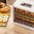 Deshidrator fructe si legume, 650 W, 6 tavi, 5 programe automate