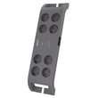 Prelungitor cu protectie la supratensiune Philips 8 locasuri, lungime 2 m, Negru, max 3500 W