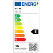 Corp led incorporabil pentru tavan, 36W, 4320 lm, 4000K, dimensiune 595 x 595 x 33 mm, Alb