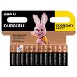 Set 12 baterii alcalineDuracell LR03, AAA, 1.5 V