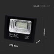 Proiector led cu incarcare solara 20W, 6000K, 1650 lm, telecomanda, 205 x 50 x 238 mm