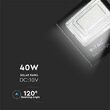 Proiector led cu incarcare solara 40W, 6000K, 3100 lm, telecomanda, 353 x 90 x 304 mm