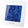 Statie meteo de interior, Temperatura si Umiditate, Ceas, 93x94x38 mm, Alb