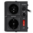Stabilizator de tensiune automat 1000 VA / 700 W, 2 x Shucko, 150 - 270 V AC, Monofazat, 117 x 197 x 90 mm