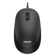 Mouse cu fir Philips, Rezoluție senzor 1200 dpi, Negru, USB