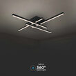 Plafoniera led, Dimmabil, Negru, 3000k, 4100 lm, IP20, dimensiune 850 x 850 x 105  mm