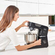 Mixer planetar cu bol inox 1000 W, 8 viteze, functie Turbo, Negru, capacitate 5.2 l