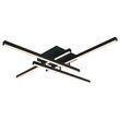Plafoniera led, Dimmabil, Negru, 3000k, 4100 lm, IP20, dimensiune 850 x 850 x 105  mm