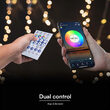 Kit banda led SMD5050, 5m, 24V, RGB, IP65, controller, telecomanda, alimentator
