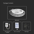 Kit banda led SMD5050, 5m, 24V, RGB, IP65, controller, telecomanda, alimentator