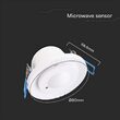 Senzor de miscare incastrabil, max 16 m, 360 grade, Alb, IP20, 300W