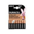 Set 8 baterii alcaline Duracell, AAA, marime LR03, 1.5 V, blister