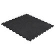 Saltea gimnastica 1 buc puzzle, 100x100 cm, Interconectabila, Cauciuc, Negru