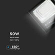 Proiector led cu incarcare solara 50W, 6000K, 4200 lm, telecomanda, 437 x 90 x 356 mm