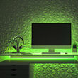 Banda led COB 24V, culoare Verde, IP67