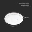 Senzor de miscare, Tavan, Alb, 360 grade, max 1000W, IP20, detectare 8 m