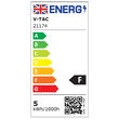 Bec led, forma G45, E27, putere 4.5W, 3000K Alb cald, CIP Samsung