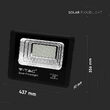Proiector led cu incarcare solara 50W, 6000K, 4200 lm, telecomanda, 437 x 90 x 356 mm