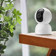Camera supraveghere Xiaomi Smart WiFi IP, 2560 × 1440, pentru interior, microSD, compatibil Alexa