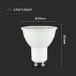 Bec led GU10, putere 8W, 220-240V, 6400K, alb rece