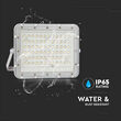 Proiector led cu incarcare solara 15 W, 1200 lm, 6400K, IP65, Aluminiu, Alb
