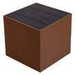 Aplica solara pentru gradina, 9 W, 4000 K, 860 lm, Maro, IP 65, Li-Ion, Aluminiu, Senzor lumina