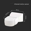 Senzor de miscare si crepuscular, Alb, 360 grade, max 300W, IP65