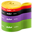 Set 5 benzi elastice TPE, 5 culori, 4-55 kg, Lungime 208 cm