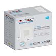 Proiector cu senzor de miscare, 50 W, 6400K, 4000 lm, IP65, Aluminiu, Alb