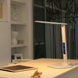 Lampa de birou LED, cu ceas, 5 W, 400 lm, USB, 26 x 33 x 15 cm
