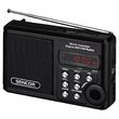 Radio portabil FM, antena telescopica, 2W, USB, MicroSD, Intrare audio Jack 3.5 mm