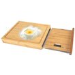 Cantar de bucatarie cu blat de lemn Bambus, 1g-5kg, 1 x baterie CR2032, Display led