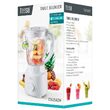 Blender de masa cu 2 viteze, Alb, putere 500 W, capacitate bol 1.5 l
