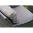 Set mobilier de gradina, canapea si 2 fotolii, max 150 kg, gri, cu perne 
