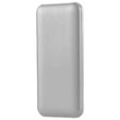 Powerbank super-slim, culoare argintie, 10000mAh, 2x USB, USB-C